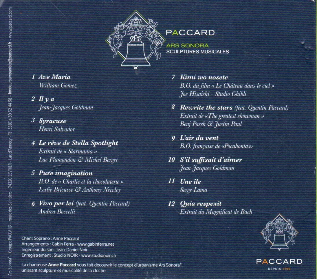 ➿ Rare CD: Ars Sonora by Anne Paccard - Must-have music gem! ☬ – photo 2